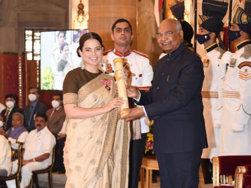Kangana Ranaut receives her Padmashri honour