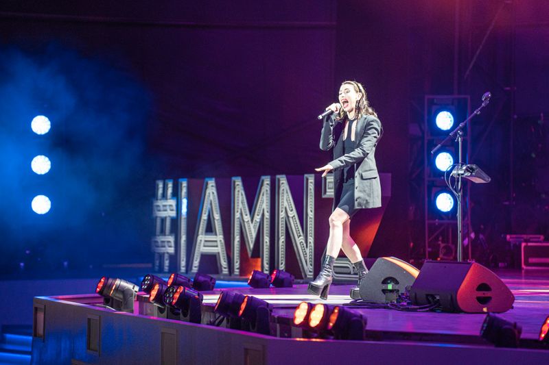 New Zealand singer Kimbra performing at Expo 2020 Dubai on November 8