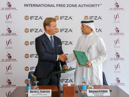 Al Habtoor Polo Resort and Club IFZA Signing