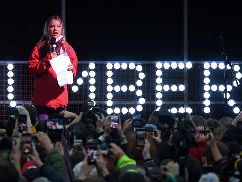 Swedish climate activist Greta Thunberg speaks glasgow