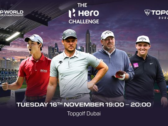 The final Hero Challenge of the year will be held at Topgolf