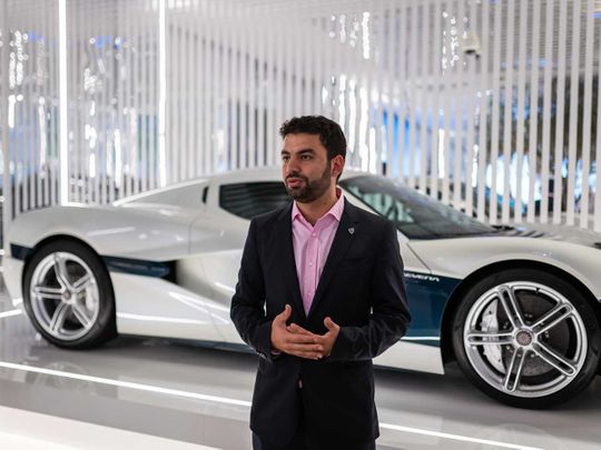 EV Lab founder Kevin Chaloub was instrumental in bringing the Rimac Nevera to the UAE for the first time