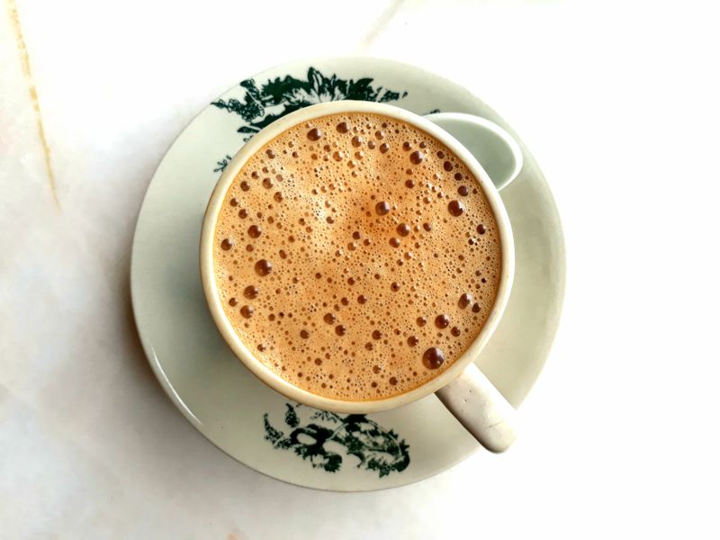 Teh Tarik - a milk-based tea similar to chai, is based on the draft method, which makes it frothy