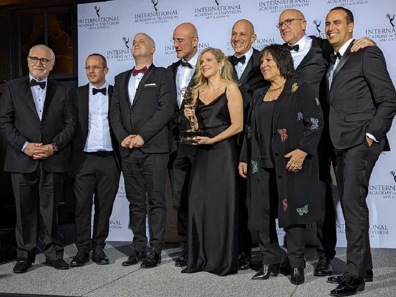 Tehran won the International Emmy Winners for Drama Series. It was produced by Donna and Shula Productions / Paper Plane Productions with presenter Brian Cox!  