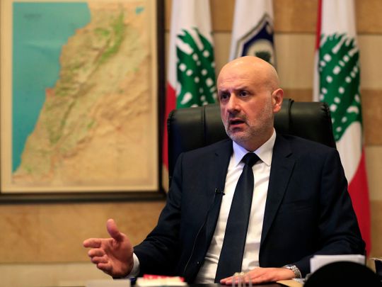 Lebanese Interior Minister Bassam Maulawi