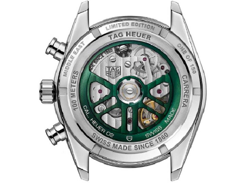 TAG Heuer Carrera Middle East Limited Edition features the Calibre Heuer 02 Automatic movement
