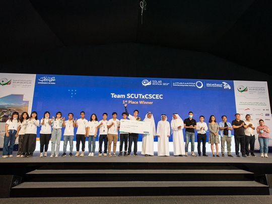 Team SCUTxCCSIC from the South China University of Technology built ‘X House’, which was the first prize winner of the Solar Decathlon Middle East 