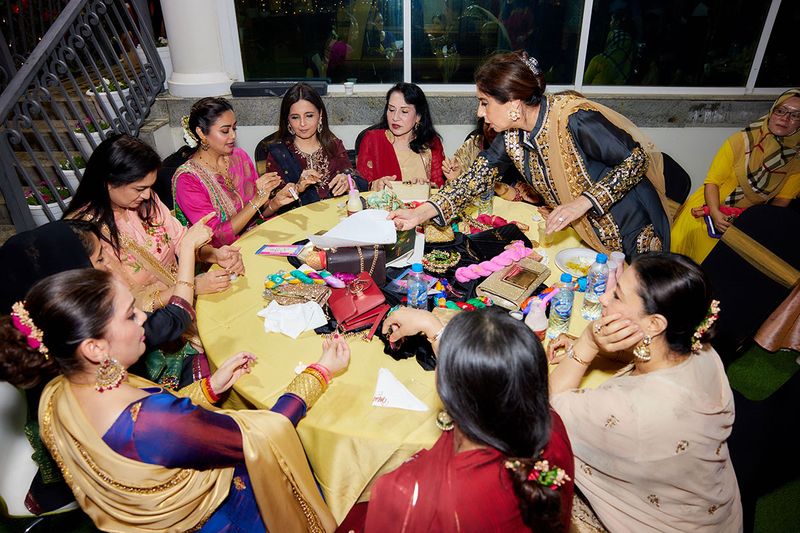 Guests enjoying the Diwali game
