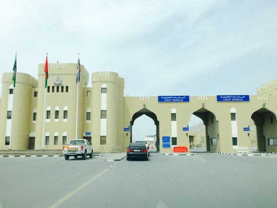 UAE Land border Al Dhara oman border