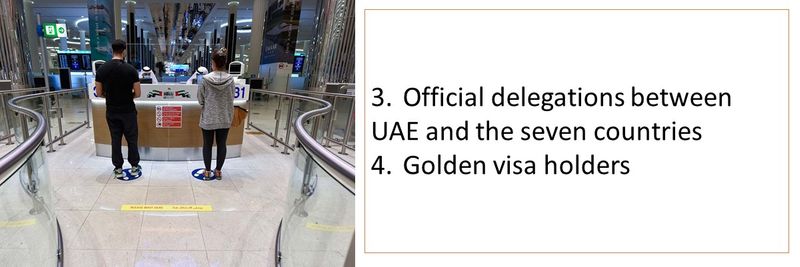 3.	Official delegations between UAE and the seven countries 