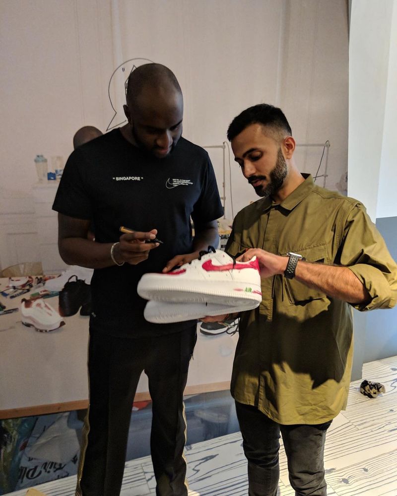 Sonam Kapoor’s husband Anand Ahuja with Virgil Abloh
