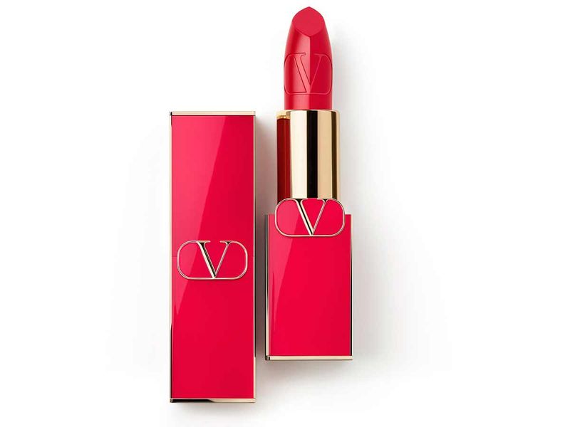 The Rosso Valentino lipstick comes in luminous satin and velvet matte finish
