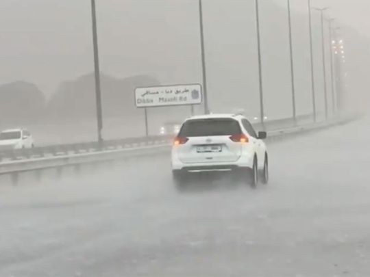 Video: Rain in Fujairah, Sharjah and Ras Al Khaimah