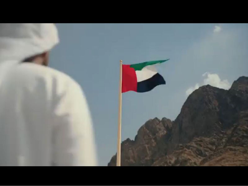 Screengrab from video tweeted by His Highness Sheikh Mohammed bin Rashid Al Maktoum on Commemoration Day