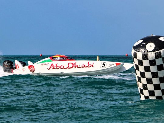 Team Abu Dhabi 5 crew Rashed Al Tayer and Majed Al Mansoori
