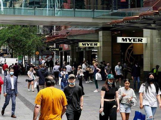 Australia sydney coronavirus shopping plaza