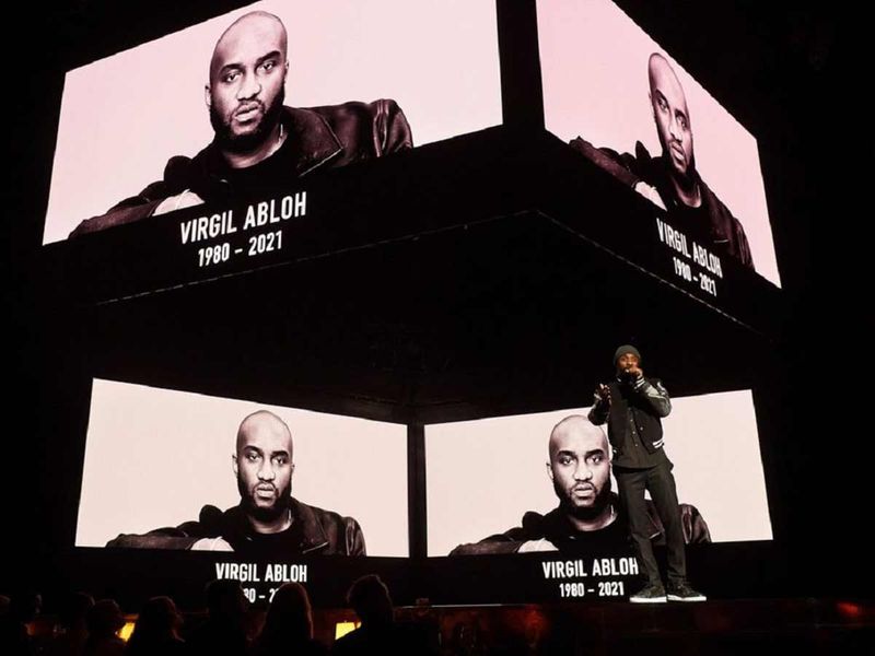 There was a heart-rending tribute to Vigril Abloh at the beginning of the event 