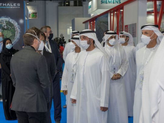 H.H. Sheikh Ahmed during his tour of the 2021 exhibition-1638712518160