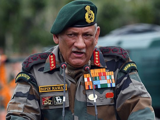 India's General Bipin Rawat: 'Outstanding soldier and true patriot' | India  – Gulf News