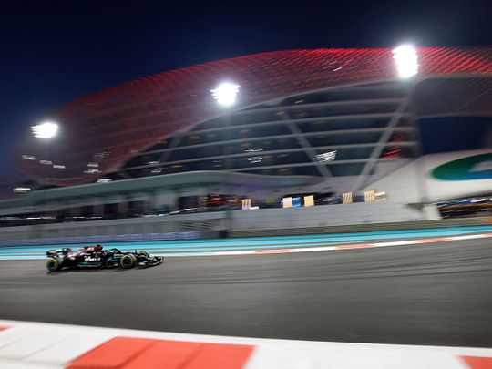 Lewis Hamilton looked in charge in Abu Dhabi
