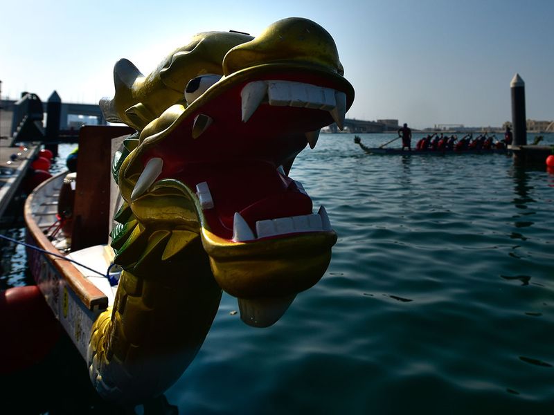 Euro Cup Dragon Boat Championship at Dubai Waterfront Market