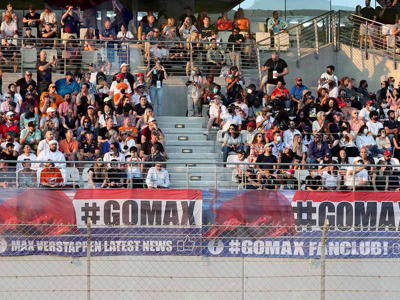 Max Verstappen fans in Abu Dhabi