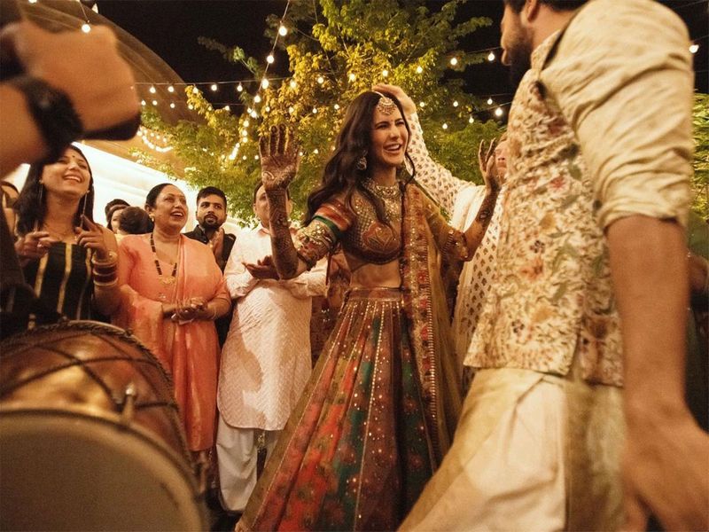 Katrina Kaif and Vicky Kaaushal at thier wedding 