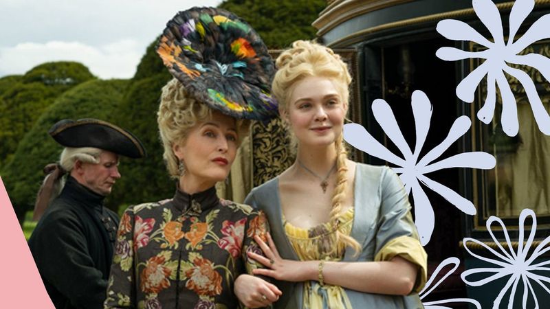 Gillian Anderson and Elle Fanning in 'The Great'