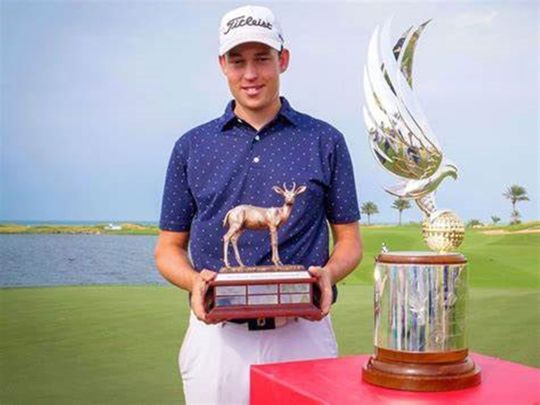 Josh Hill won the 2019 Abu Dhabi Amateur Open