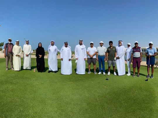 The inauguration of Yas Acres Golf Club