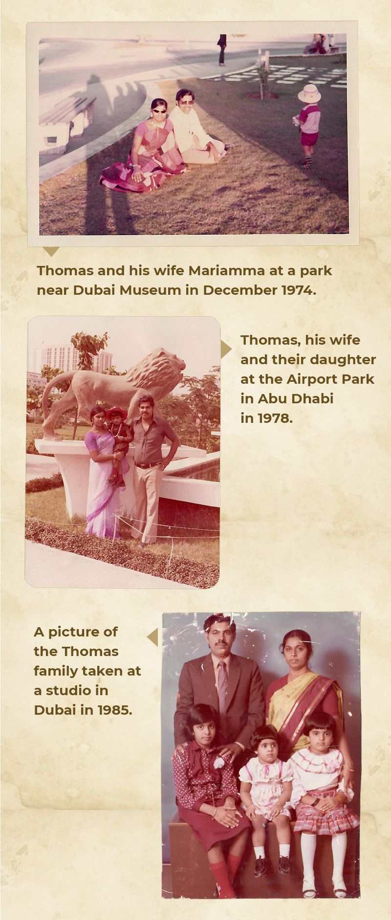 MJ Thomas family 50 years in Dubai