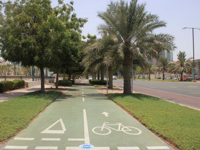 cycle track in Abu Dhabi