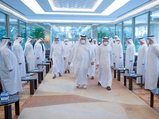 Hamdan bin Mohammed visits Al Futtaim family
