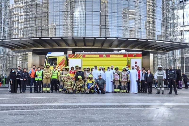 Dubai Civil Defence teams