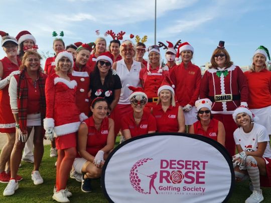 The Desert Rose Golfing Society Christmas Bash at Dubai Hills