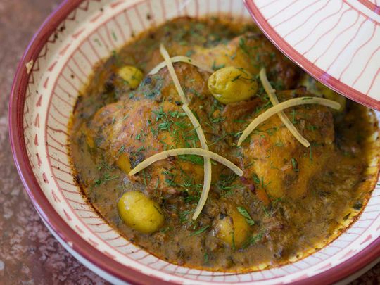 Chicken Tagine with Preserved Lemons and Olives 