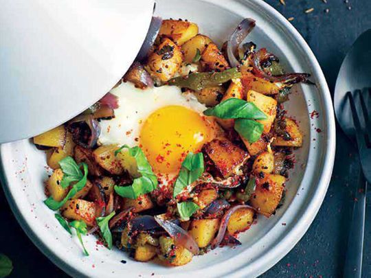 Potato Tagine with Eggs 