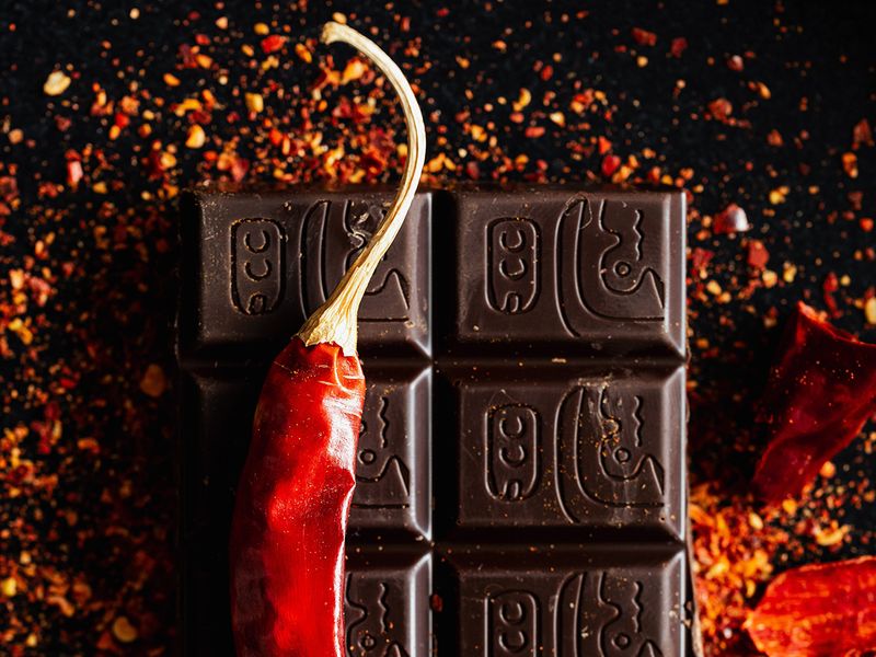 Cayenne pepper and chocolate 
