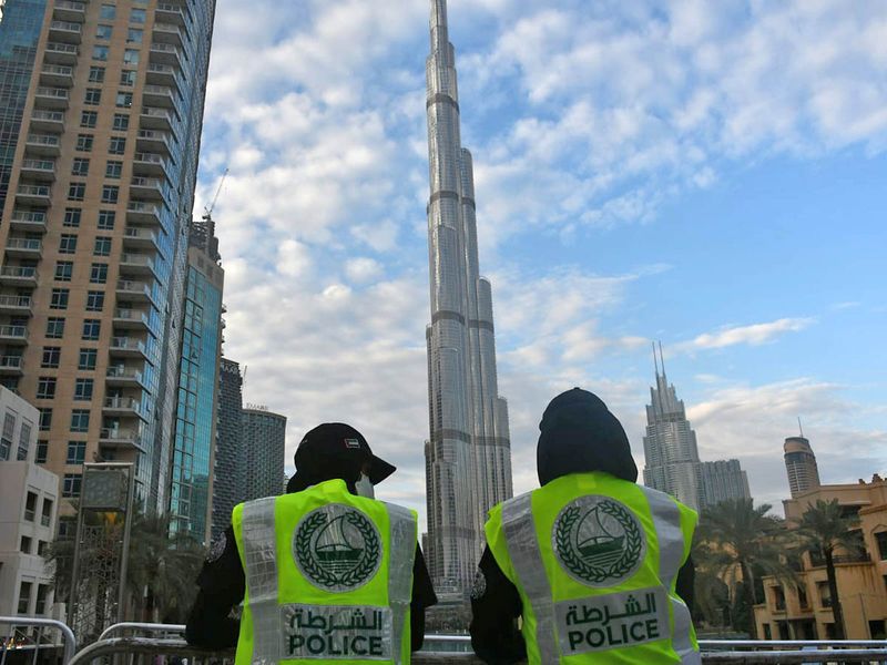 STOCK Dubai police staff