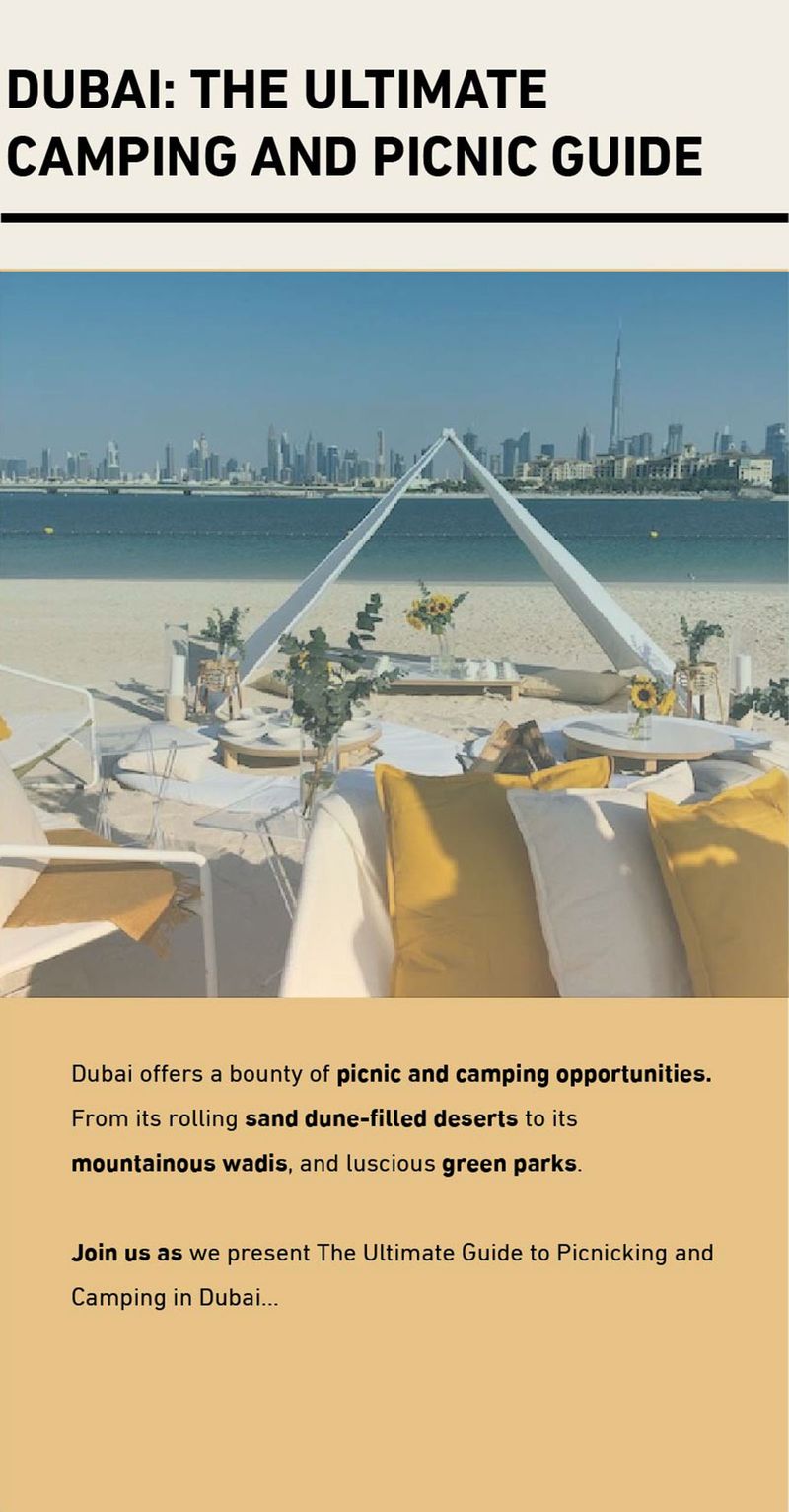 Dubai picnic and camping guide
