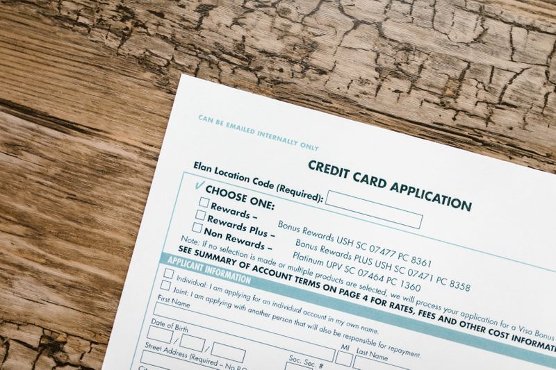 Credit card loan application