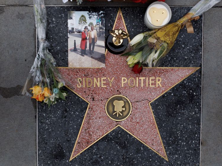 Sidney Poitier walk of fame-1641629268943