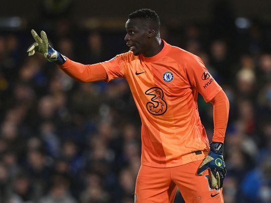 Chelsea's Senegalese goalkeeper Edouard Mendy 