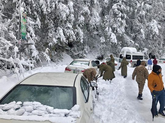 The army-run schools, air force bases, and government buildings were converted into relief camps to provide shelter and warm food to the rescued tourists stuck in the chilling weather. The residents of Murree also took people into their homes and offered them food and blankets.