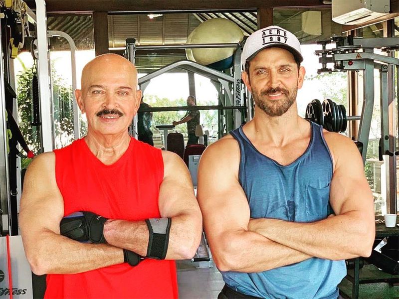 Hrithik Roshan and Rakesh Roshan