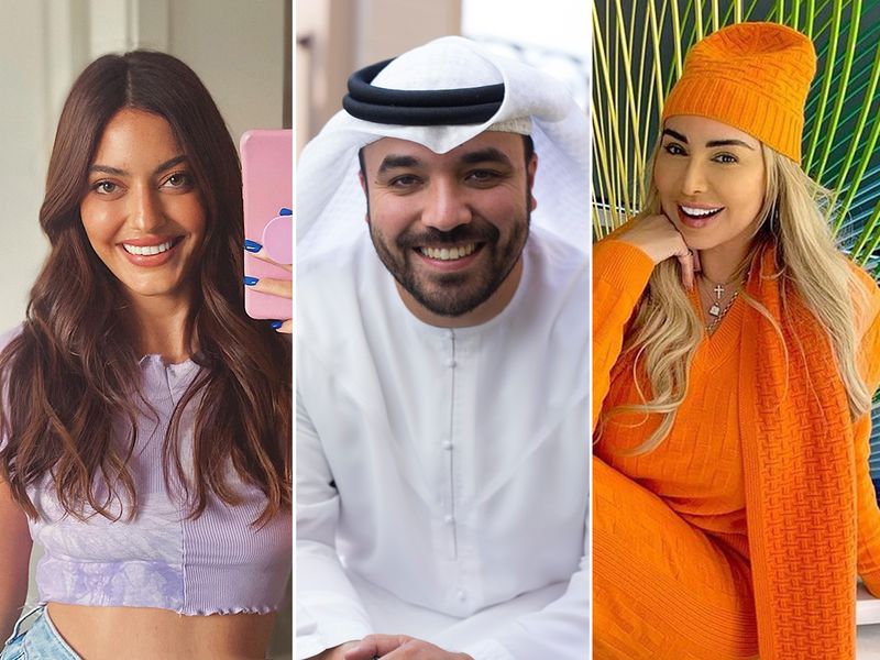 GCC influencers Karen Wazen, Khalid Al Ameri and Joelle Mardinian