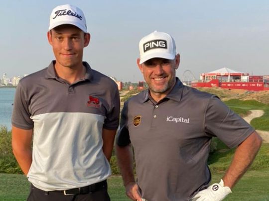 Josh Hill on Yas Links with Lee Westwood