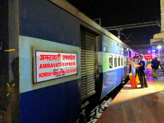 asco-Da-Gama Howrah Amaravati Express derailed between Dudhsagar and Caranzol