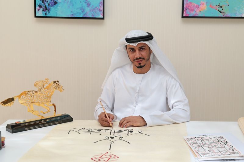 Emirati artist Mahmood Al Abadi