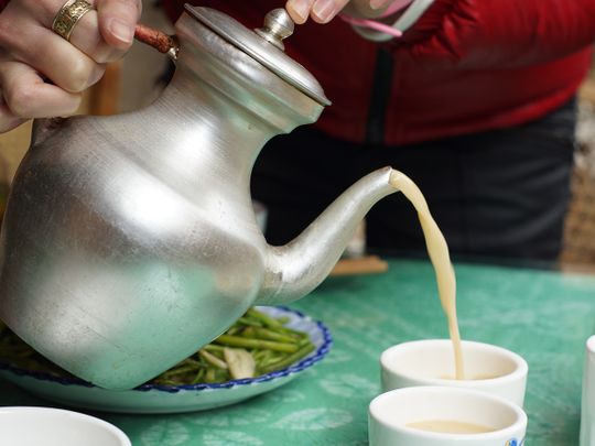 Make Tibetan butter chai or po cha trending online
